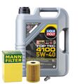 Motoröl 5W40 LIQUI MOLY Top Tec 4100 5L+MANN Ölfilter+Ölablassschraube