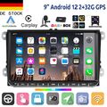 32GB CarPlay Autoradio Android 12 DAB+ GPS NAVI WIFI Für VW GOLF 5 6 Touran Polo