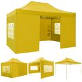 3x3/3x4,5/3x6m Pavillon Partyzelt Faltbar Anti-UV Gartenzelt Wasserdicht Pavilon