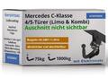 ANHÄNGERKUPPLUNG für Mercedes C-Klasse 07-14 v. abnehmbar GDW +13pol E-Satz SPEZ