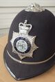 Englischer Polizeihelm - original Bobby Helmet  UK - Ministry of Defence  Police