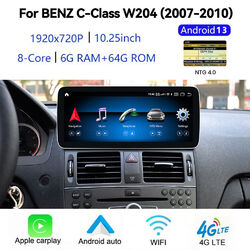 Für Mercedes C Klasse W204 S204 NTG4.0 Android 13 Autoradio CarPlay 4G GPS BT5.0