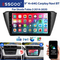 4+64G Android13 Apple Carplay Autoradio GPS Navi Für Skoda Fabia 3 III 2014-2020