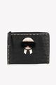 Fendi Damen Tasche Schwarz Leder Clutch Minitasche Bag Ledertasche Mittel