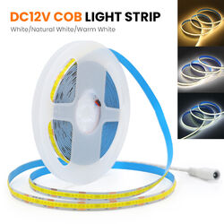 5V/12V COB LED Streifen Stripe Lichtband Lichterkette Leiste Band Selbstklebend