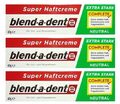 blend-a-dent 3x 47g Super Haftcreme Extra Stark Neutral MHD 06.2026