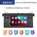 Für BMW E46 3er 318 320 325 M3 MG ZT Autoradio Carplay Android 13 2+32G GPS WIFI