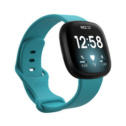 Für Fitbit Versa 3 Sense Watch Sportarmband Silikon Ersatzarmband 5.5" - 8.7"