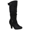 Elegante Damen Stiefel Warm Gefütterte Winter Boots Schuhe 98232 Gr. 35-41