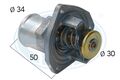 ERA Thermostat Kühlmittel 350208A mit Gehäuse für OPEL VECTRA J89 OMEGA Caravan