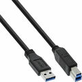 InLine® USB 3.0 Kabel A zu USB B schwarz 1,0m