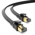 7,5m CAT 8.1 Patchkabel Flachkabel RJ45 DSL LAN Flach Kabel Netzwerkkabel 40Gbit