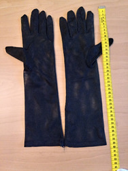 damen handschuhe lang,Netz,Schwarz-Neu