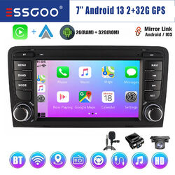 Für Audi A3 S3 RS3 8P1 8PA Autoradio Carplay Android 13 2+32G GPS BT DVR MIK KAM