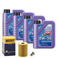 Motoröl 0W30 LIQUI MOLY Synthoil Longtime 4L+HENGST Ölfilter+Ölablassschraube