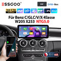 Für Benz C/GLC/V/X-Klasse W205 NTG 5.0 DAB+ Android 13 CarPlay Autoradio 8+128G