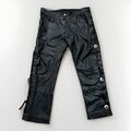 Bikerjeans Lederhose geschnürt Lederjeans 5 Pocket Jeans Biker Leder