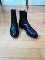 LUDWIG REITER Stiefelette Schnürung schwarz Leder Gr. 40/41 - UK 7 - TOP-Zustand