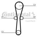 WASSERPUMPE + ZAHNRIEMENSATZ CONTINENTAL CTAM CT915WP1 FÜR RENAULT CLIO 2 BB, CB