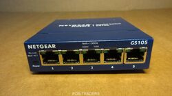 Netgear GS105 V5 ProSAFE Unmanaged Gigabit LAN Network Switch 5-Port  - NO PSU