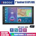 DAB+7 ZOLL 2 DIN 2+32G Carplay Autoradio Android 13 GPS Navi Bluetooth WIFI RDS