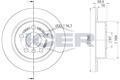 2x Scheibenbremse Icer für BMW F45 F46 X1 F48 Mini Clubman F54 13-> 78Bd0045-2