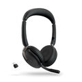 JABRA Evolve2 65 Flex Schwarz Bluetooth On-Ear Stereo Headset MS Teams USB-C NEU