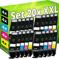 20x XL DRUCKER PATRONEN für CANON PIXMA MG5700 MG5750 MG5751 MG-5752 MG-5753 Set