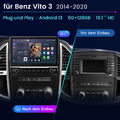 128G Carplay Für Benz Vito W447 Android13 Autoradio GPS Navi BT 4G WIFI SWC DAB+