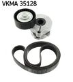 SKF Keilrippenriemensatz VKMA 35128 für OPEL CORSA S07 COMBO Tour MERIVA X03 X01