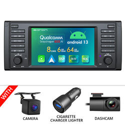 DVR+CAM+Android 13 7" 8Kern 6G 64G Autoradio GPS WIFI Navi Bluetooth für BMW E39