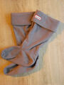 Hunter 36-38 Fleece Stiefelsocken Tall grau mit Fleecestulpe für orig. Gummisti2