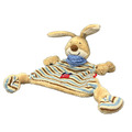 Sigikid Hase Semmel Bunny Schnuffeltuch Schmusetuch 32cm Braun Blau gestreift