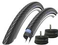 2x Fahrradreifen Schwalbe Marathon Plus 40-622 (28 x 1.50) + 2x AV 17 Schlauch