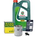 MANN-FILTER ÖLFILTER+5L CASTROL MAGNATEC 5W-30 A5 FÜR VOLVO V70 3 2.0 10-11 XC60