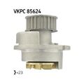 1x Wasserpumpe, Motorkühlung SKF VKPC 85624 passend für OPEL SAAB VAUXHALL