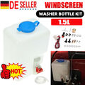 Scheibenwaschanlage Pumpe Universal 12V Wischwasserbehälter 1.5L Waschflasche DE
