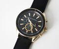 ARMANI EXCHANGE Herrenuhr Armbanduhr AX1818 Chronograph Leder schwarz gold NEU