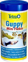 Tetra Guppy Hauptfutter Zahnkarpfen Miniflocken Farberstärkern Vitalität 250 ml