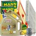 MANN INSPEKTIONSPAKET+1x5L CASTROL 5W30 MOTORÖL passend für VW GOLF 7 SEAT LEON