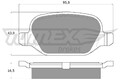 TOMEX Brakes Bremsbelagsatz Scheibenbremse TX 12-70 für FIAT LINEA Jet 323AXC1A