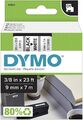 Dymo 41913 (40913) D1 S0720680 9 mm x 7M schwarz auf weiß Original Etikettenkassette