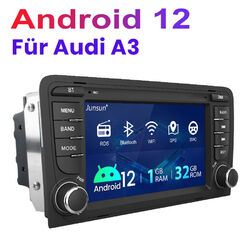 Android 12 Autoradio GPS 1+32G RDS Navi BT USB für Audi A3 S3 RS3 8P 8V SWC DAB+