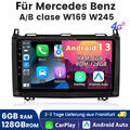 Für Mercedes Benz A/B Klasse Viano VITO GPS Android 13 6+128G Autoradio NAVI DAB