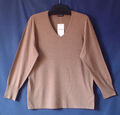 SAMOON Pullover by Gerry Weber Basic V-Ausschnitt Feinstrick NEU Damen Gr.46