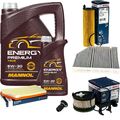 BOSCH Inspektionpaket 6 L MANNOL Energy Premium 5W-30 für Mercedes E-Klasse