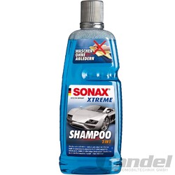1x 1 Liter SONAX XTREME SHAMPOO 2 in 1 WASCHEN OHNE ABLEDERN AUTOSHAMPOO PFLEGE