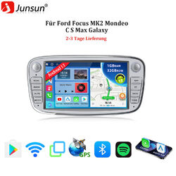 7''Autoradio Android 13 Carplay GPS Navi Für Ford Focus Galaxy Mondeo Kuga BT FM