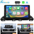 DAB+ 9'' Android 13 Autoradio CarPlay 2+32GB GPS Navi WiFi für Mazda 3 2014-2018