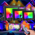 Dimmbar RGB LED Fluter Außen Strahler Flutlicht Scheinwerfer Gartenlampe 20-100W